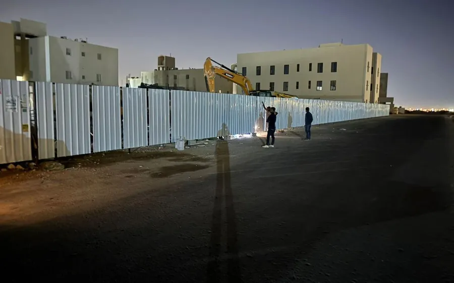 سواتر صاج (شينكو) حول موقع مشروع في الرياض